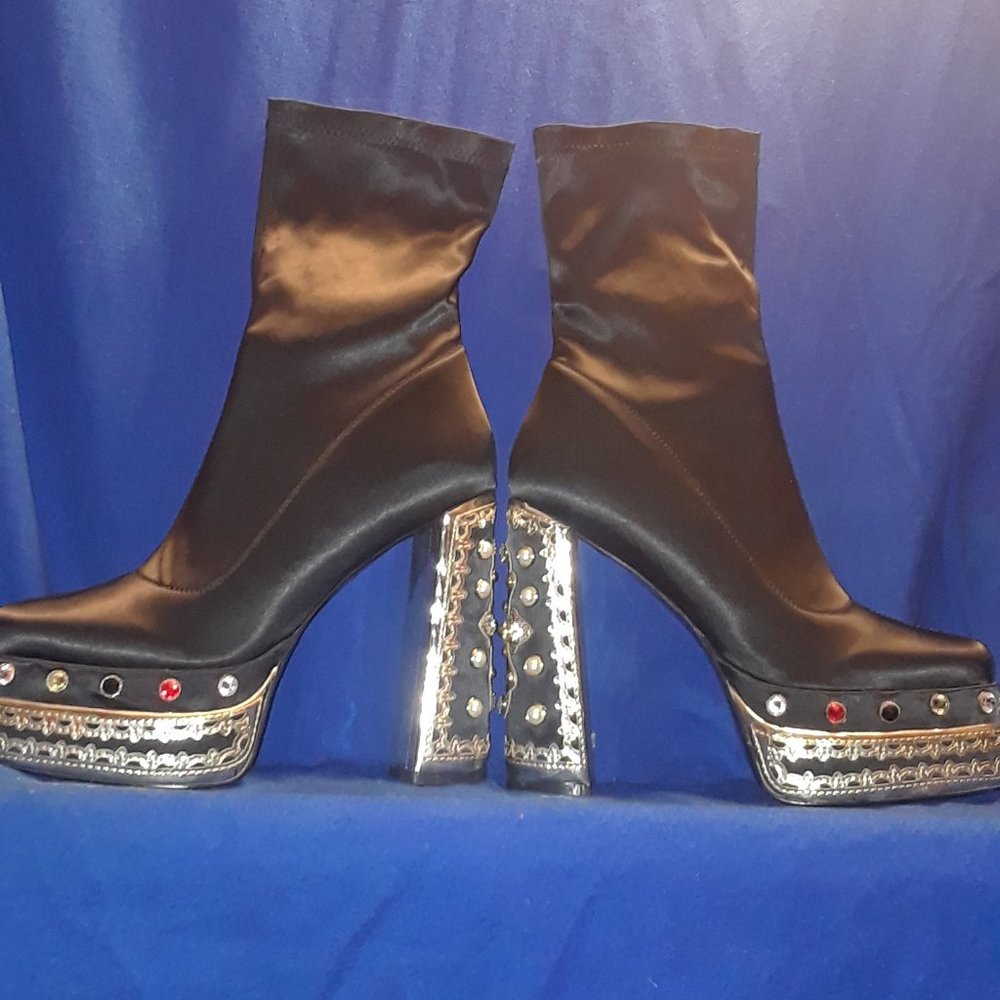 AZALEA WANG SPOLIGHT JUNKIE CHUNKY BOOTIE IN BLACK ( BRAND NEW !!! ) - Picture 10 of 10